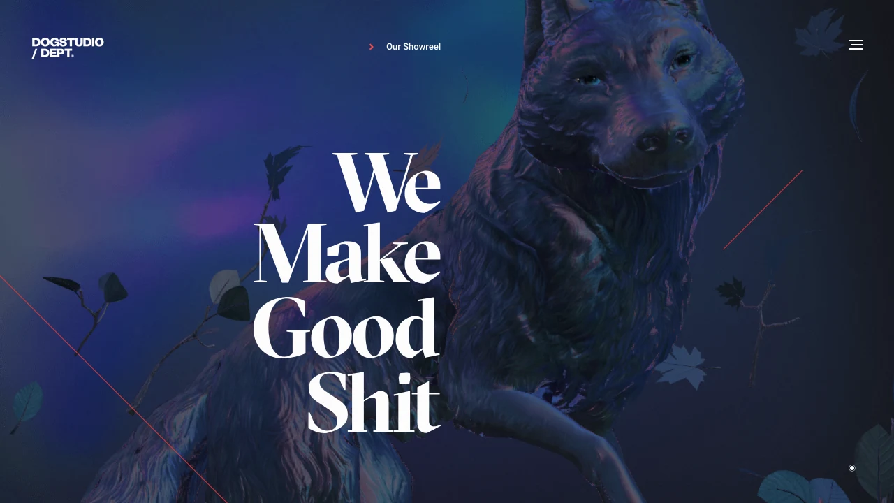 Screenshot of Dogstudio website